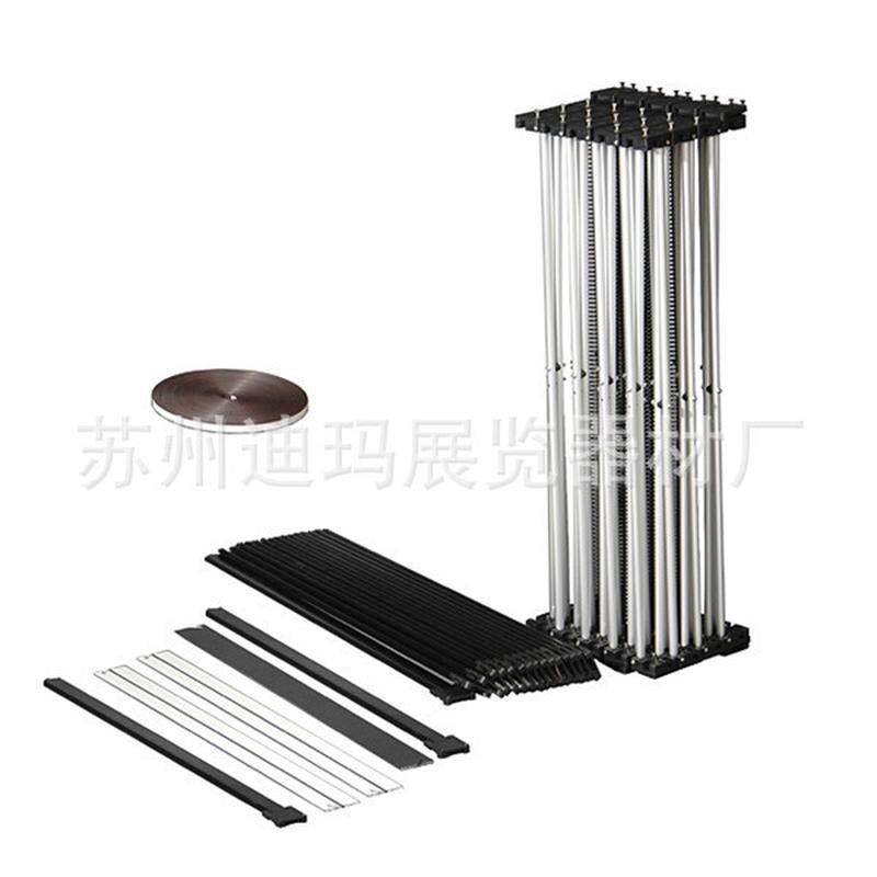 型直弧形3x34x3铝合金拉网展示架弹簧拉网展架会议背景网架