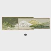 奶油风客厅装 饰画山水画高级感高档壁画大气抽象画沙发背景墙挂画