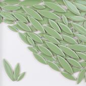 diy柳叶花瓣陶瓷马赛克手工材料彩色不规则异形陶瓷片贴片散颗粒