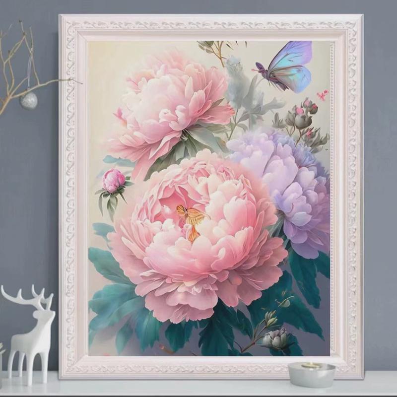 v3fp雾里看花绣2023新款客厅餐厅花卉刺绣满十字绣清新唯美小幅手