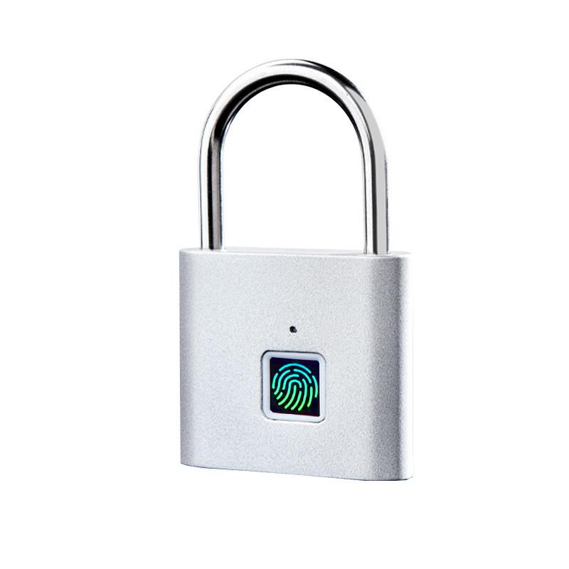 智能指纹家用全自动挂锁防盗电子锁具防水耐磨锌合金密码锁包邮