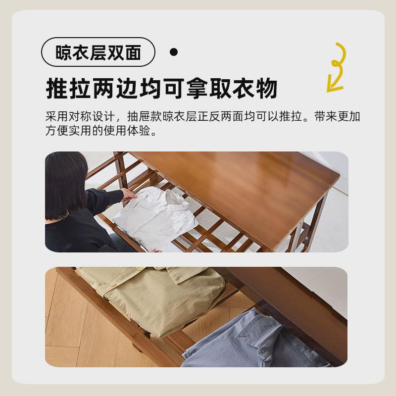 烤火架烤火桌家用折叠桌多功能茶几取暖桌1.2米实木长方形竹桌子