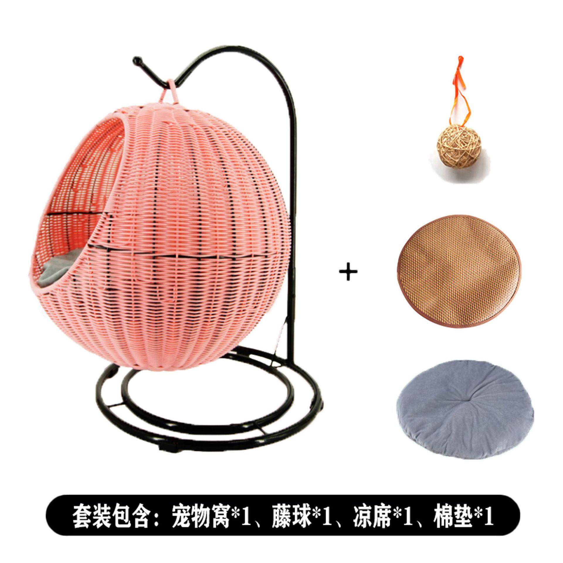 猫窝可水洗保暖藤编猫吊篮半封闭网红猫咪窝冬季宠物窝四季通用,宠物/宠物食品及用品,猫笼子/猫别墅,淘宝优惠券,粉丝福利购,淘宝优惠卷