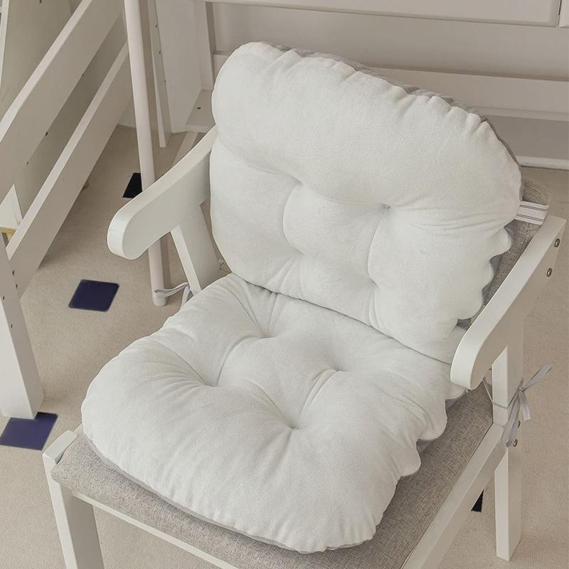 学生宿舍一体式垫加厚简约通用办公护腰坐垫四季可用靠背椅子靠垫