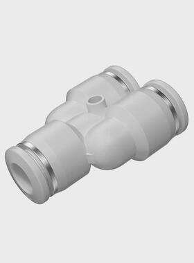 tpm气管气动快速接头三通y型朝日py6/8/10/12变径快插pwy8/10只装