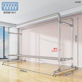 镀锌钢管晾衣架落地家用阳台挂衣户外室外简易双杆晒被子凉衣水管