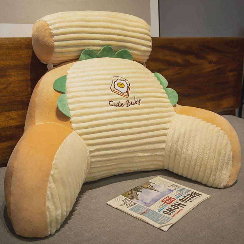 n1cg法兰绒床头软包靠背靠垫靠背枕靠枕床大靠背2023新款宿舍床上