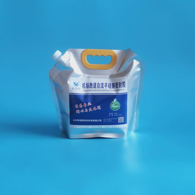抗伸缩缝机场跑道高低温硅酮胶定制2.5公斤/袋自流平密封胶防水