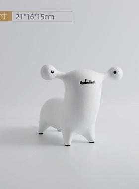 人物创意树脂抽象现代动物摆件样板房售楼部卧室客厅桌面玄关饰品