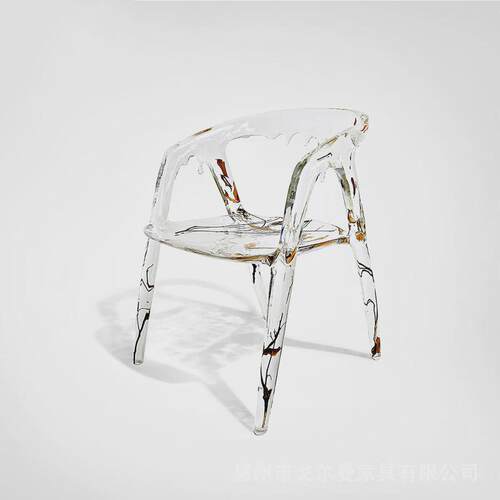 戈尔曼水晶透明树脂椅样板房酒店高端住宅创意化妆椅艺术餐椅椅