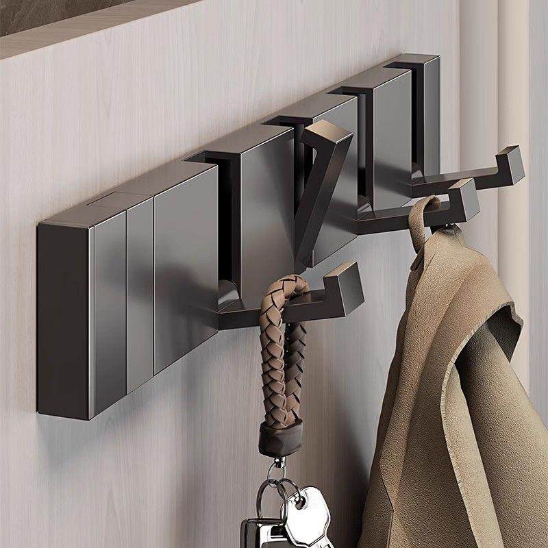 【7653人收藏】加厚隐形挂钩卫生间门后挂衣架衣帽柜免打孔折叠排,家装主材,挂钩/挂衣钩,淘宝优惠券,粉丝福利购,淘宝优惠卷