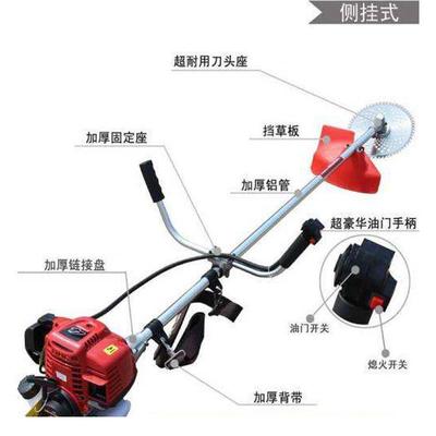 农用松土机除草机背负式侧机割草机全自动杂草割除挂式