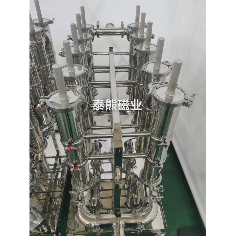 供应u形管道流体除铁器15000高斯磁棒除铁器移可动式除铁小车