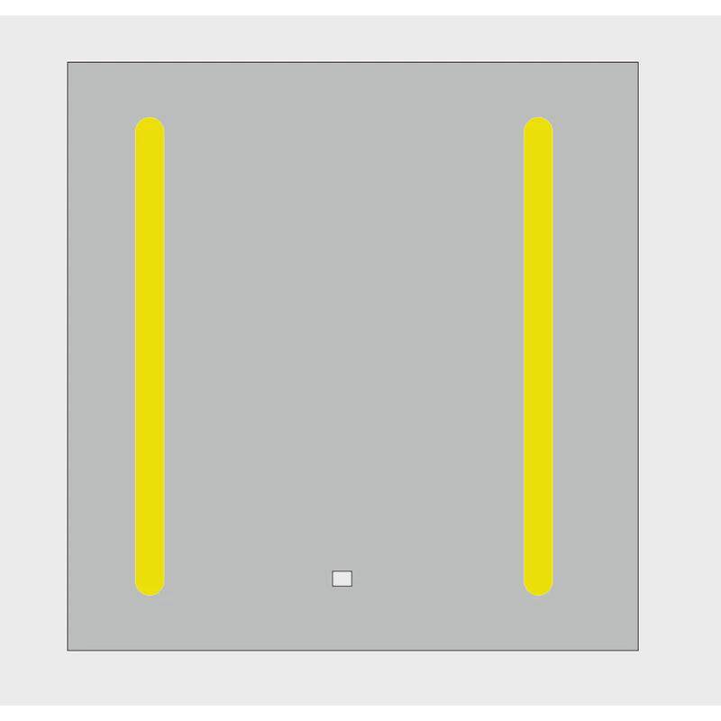定制柜门浴室镜柜门智能防雾带灯不锈钢铝合金材质触摸感应