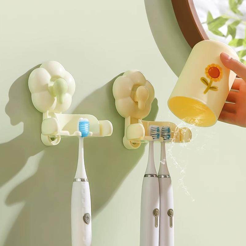 吸盘牙刷置物架免打孔卫生间浴室壁挂式收纳盒电动牙刷杯架牙具座,家庭/个人清洁工具,牙刷架/牙具座,淘宝优惠券,粉丝福利购,淘宝优惠卷