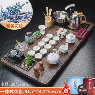 高档全自动一体茶具套装家用实木茶盘懒人整套杯茶台紫砂泡茶壶杯