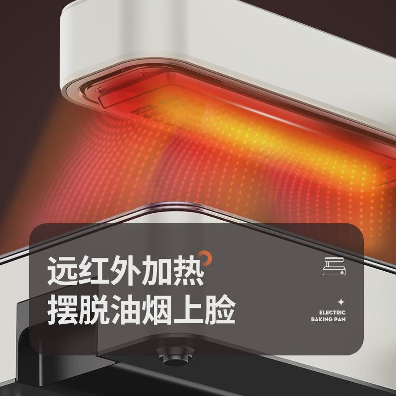 OEM折叠电烤盘家用红外线烧烤炉户外露营烤肉机支持欧规美规