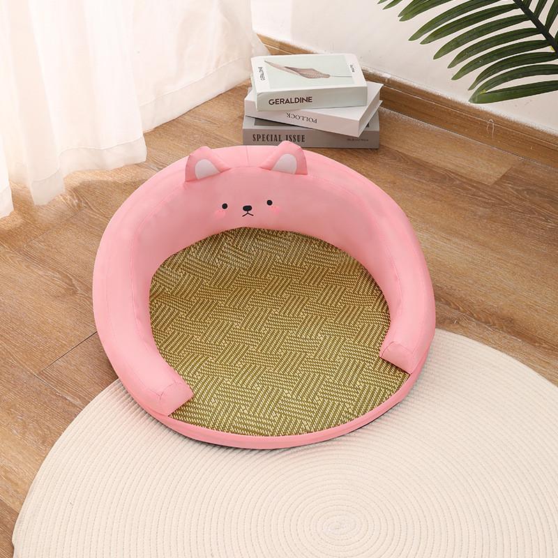 新款夏季宠物席窝猫咪沙发猫笼自由空间猫狗藤编凉席猫窝