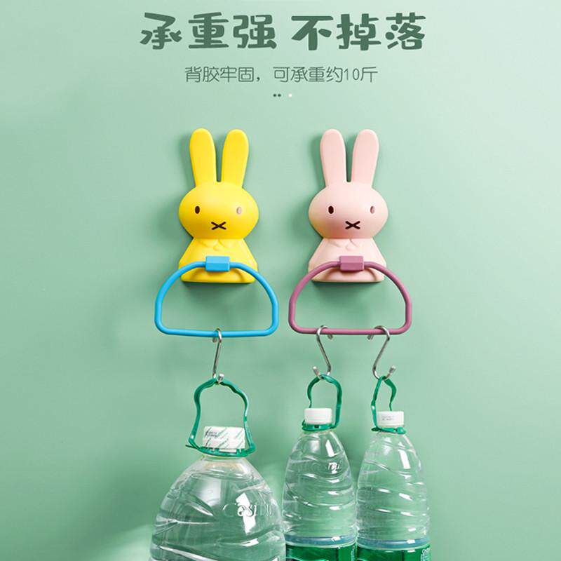 儿童毛巾架卫生间免打孔浴室卡通可爱创意毛巾架宝宝洗脸挂钩架子