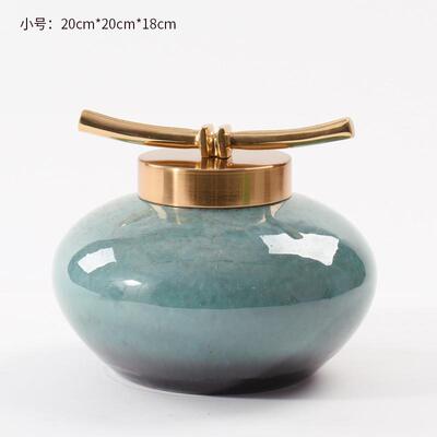 ft新中式摆件博古架样板间客厅酒柜办公室茶室书柜陶瓷软装饰品