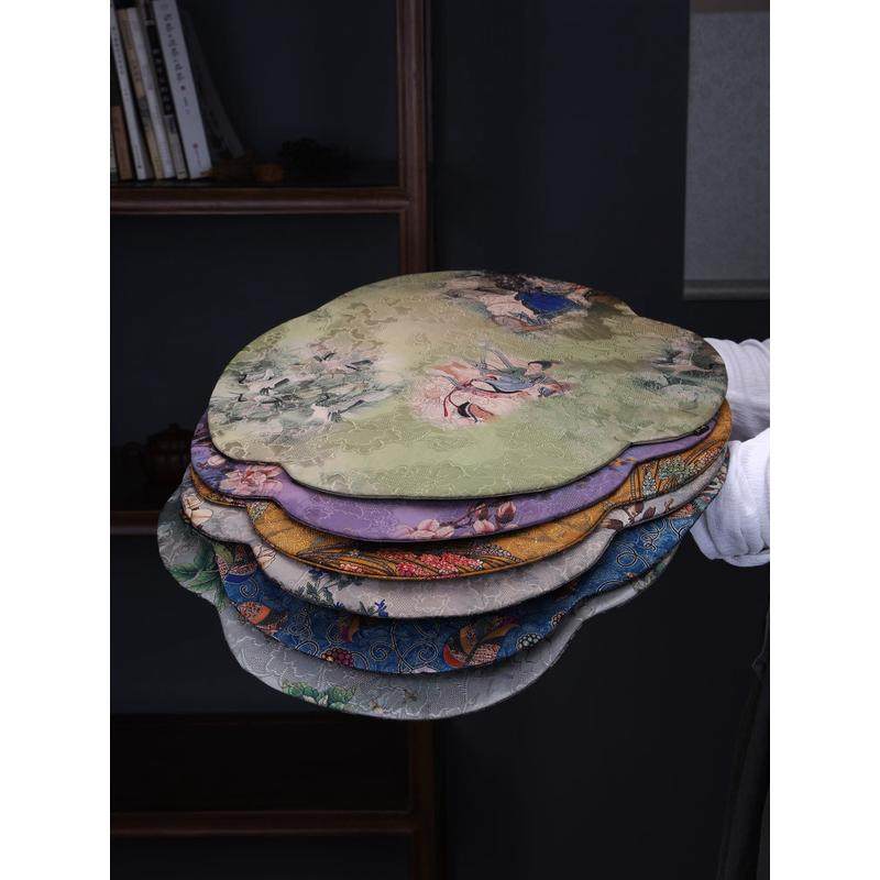 中式茶事织锦花卉海棠干泡垫防水茶垫茶铺布艺茶席餐桌垫,餐饮具,茶道/零配,淘宝优惠券,粉丝福利购,淘宝优惠卷