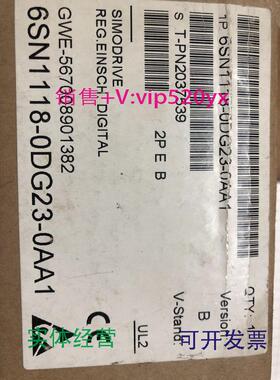 现货供应SIEMENS轴卡6SN1118-0DG23-0AA0库存已拆封