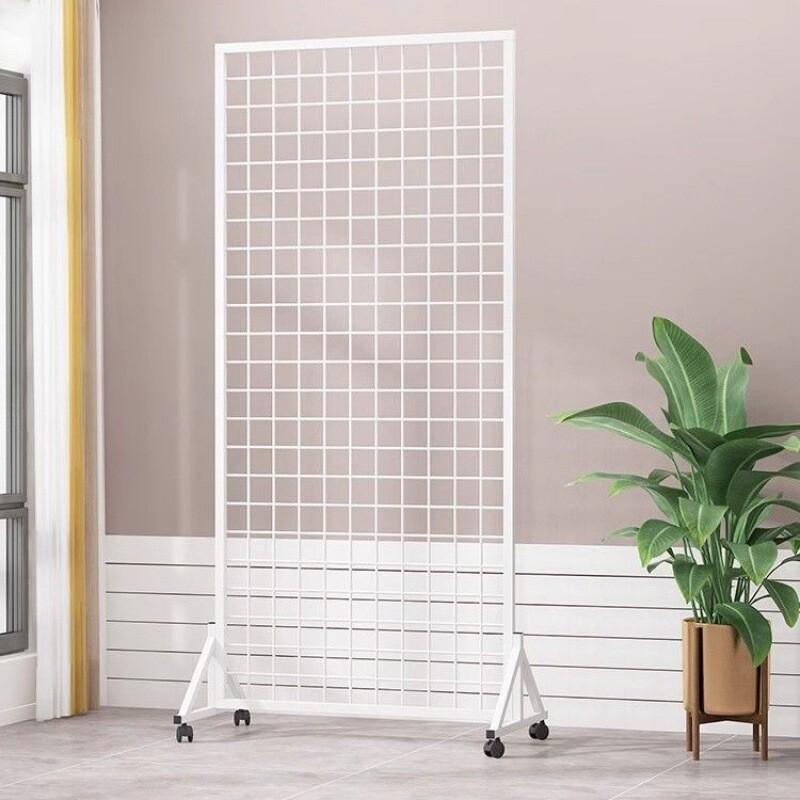 移动式货架铁丝网格架幼儿园展示架网格置物架落地饰品作品置物架