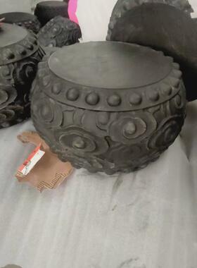 青石古建筑石柱墩庭院顶住柱基石木柱底座圆石石雕墩柱墩石