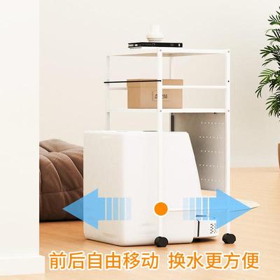 纳谷 扫地机器人上置物架下空式多层可移动收纳架喂食机上收纳架