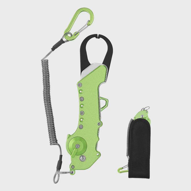 路亚工具多功能工具新手钓鱼绿色易上手便携折叠路亚钳控鱼器套装