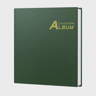 商务单位企业设计logo自粘贴式覆膜皮质相册本A4照片留念手工影集