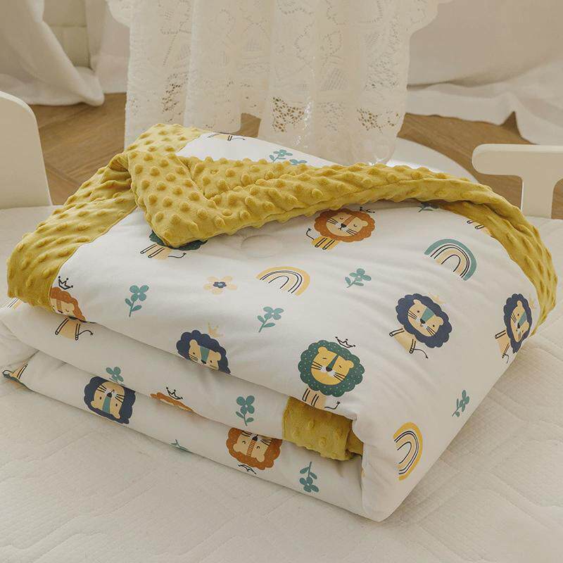 被绒被儿童春秋被幼儿园午睡孩子空调被单人被芯小学生学生豆豆