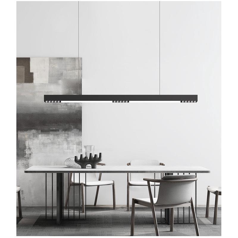 led灯具线条灯透镜款吊线灯办公室照明可拼接铝材灯长条现代简约