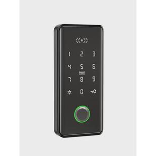 指纹柜锁密码锁抽屉柜门锁健身房储物柜更衣柜锁智能通通锁密码锁