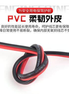 纯铜电线RVB红黑平行线2芯0.5/0.75/1/1.5/2.5平方LED喇叭平行线