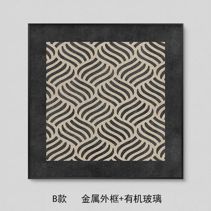 三联组合中古法式复古玄关挂画寂风竖版客厅餐厅装饰画过道走廊侘