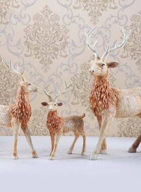 创意鹿摆件家庭室内装饰品新家屋里大厅摆设卧室桌面温馨个性房间
