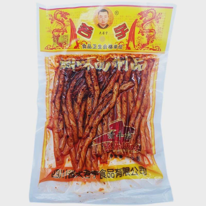 四川特产大若宇素牛筋麻辣面筋儿时甜辣片辣条零食超值装包邮