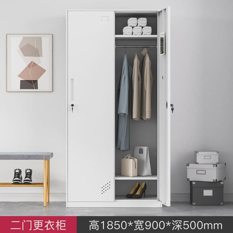 更衣柜拆装加厚浴室窄边铁皮柜四门员工宿舍储物柜六门换衣柜带锁