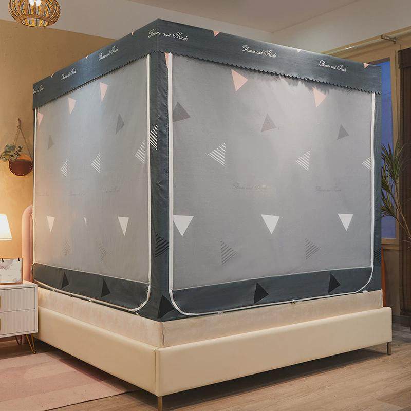 防摔蚊帐家用卧室蒙古包一体式遮光床帘2023新款儿童公主2024床幔,床上用品,蚊帐,淘宝优惠券,粉丝福利购,淘宝优惠卷