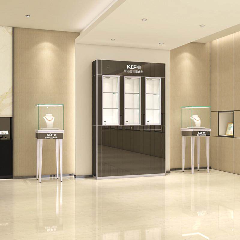 新款背柜高柜珠宝商品玻璃橱窗展柜简约玉器饰品靠墙展示柜台