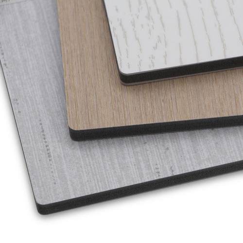 pvc防水装箱纹板雪弗板复合隔墙板电视柜木背景碳晶板