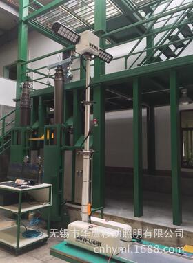 定制气动升降桅杆电动气动升降杆球场照明灯升降场地升降照明