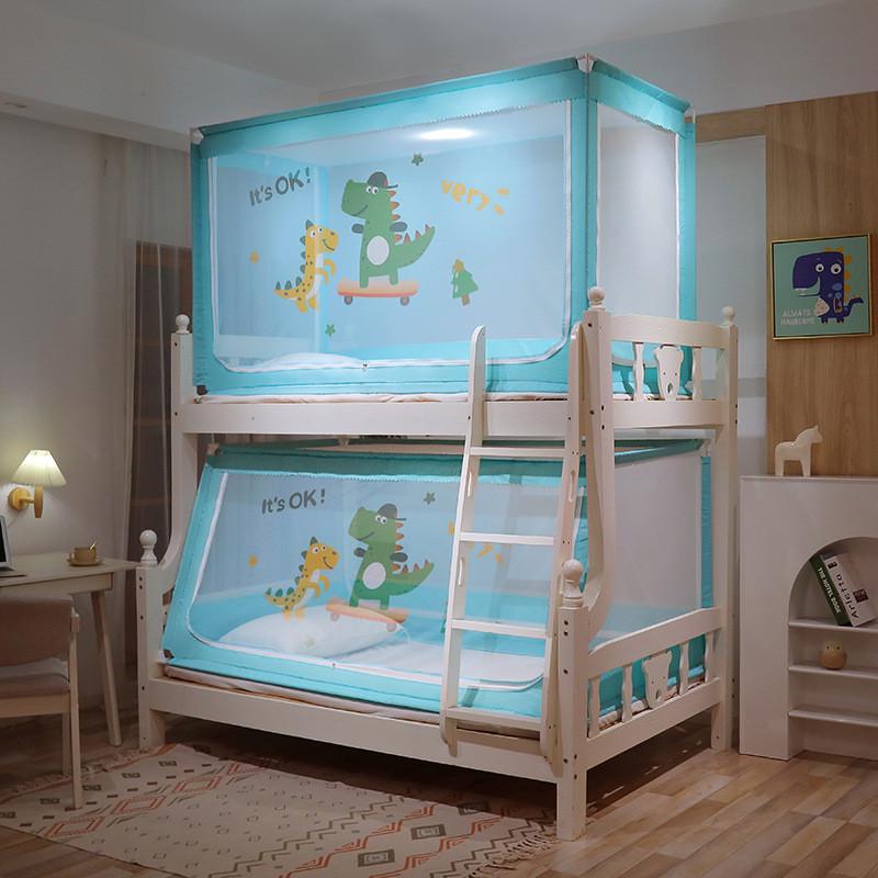 热销可莱克家纺子母床床数码印花座上下床蚊帐批发