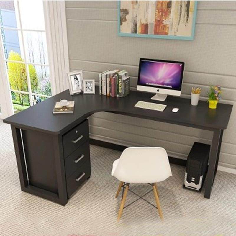 转角书桌椅组合简易钢木办公桌简约现代L型电脑桌家用学生写字台,住宅家具,电脑桌,淘宝优惠券,粉丝福利购,淘宝优惠卷