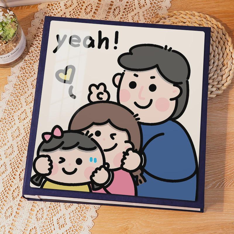 相册本纪念册宝宝儿童成长记录册大容量家庭56寸照片收纳影集相簿