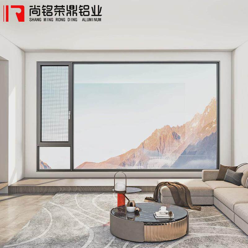 110断桥铝合金门窗窗纱一体铝型材门窗公寓封阳台系统酒店定制