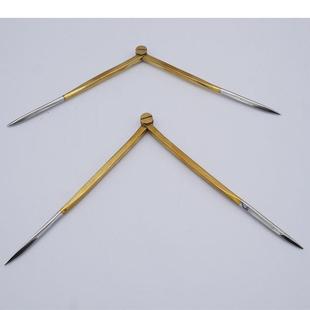 impa37101213航海船用海图两脚规划规分规圆规量规铜170mm200mm