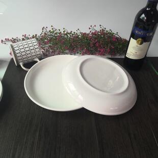 剁椒鱼头专用盘子多宝鱼家用菜盘大号10寸圆形蒸鱼盘陶瓷酒店餐具