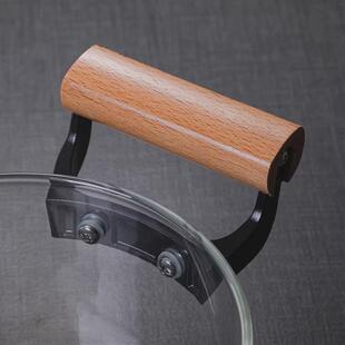 玻璃把高硼硅木炖汤锅家用可电陶炉煲汤锅大容量蒸煮透明玻璃锅